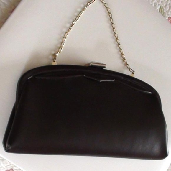 Clutch Handbag Evening or Mourning purse Black 1940s Exc condition - Picture 4 of 6